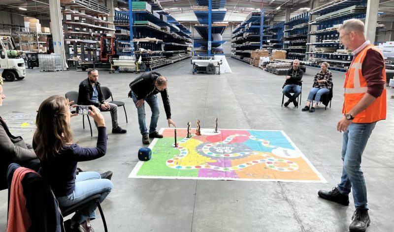 Jeu géant risques routiers