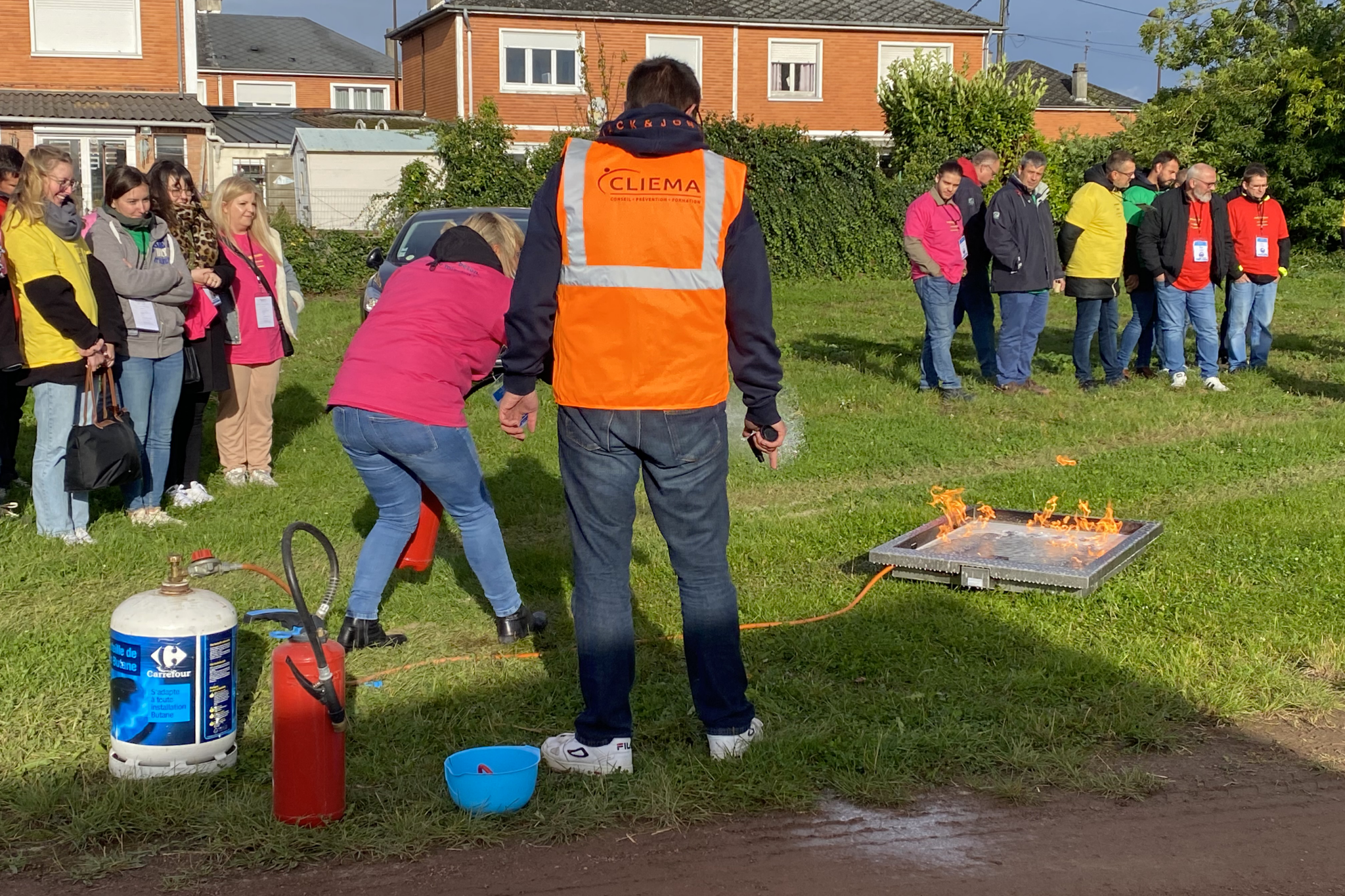 Manipulation des extincteurs